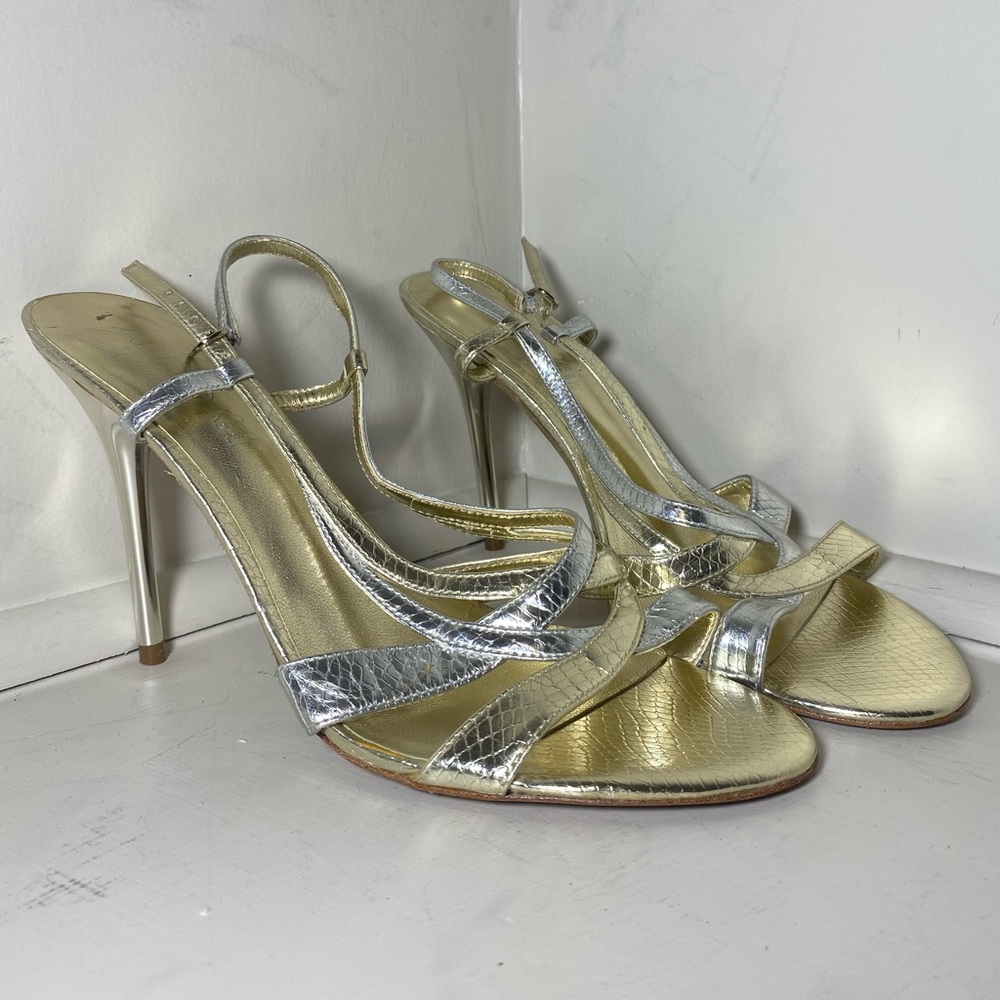 ALDO metallic high heel sandal